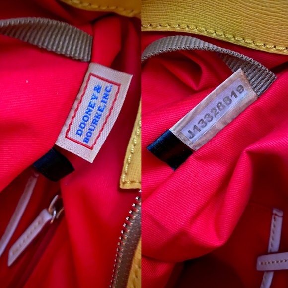 Dooney & Bourke yellow tote. - Picture 8 of 8